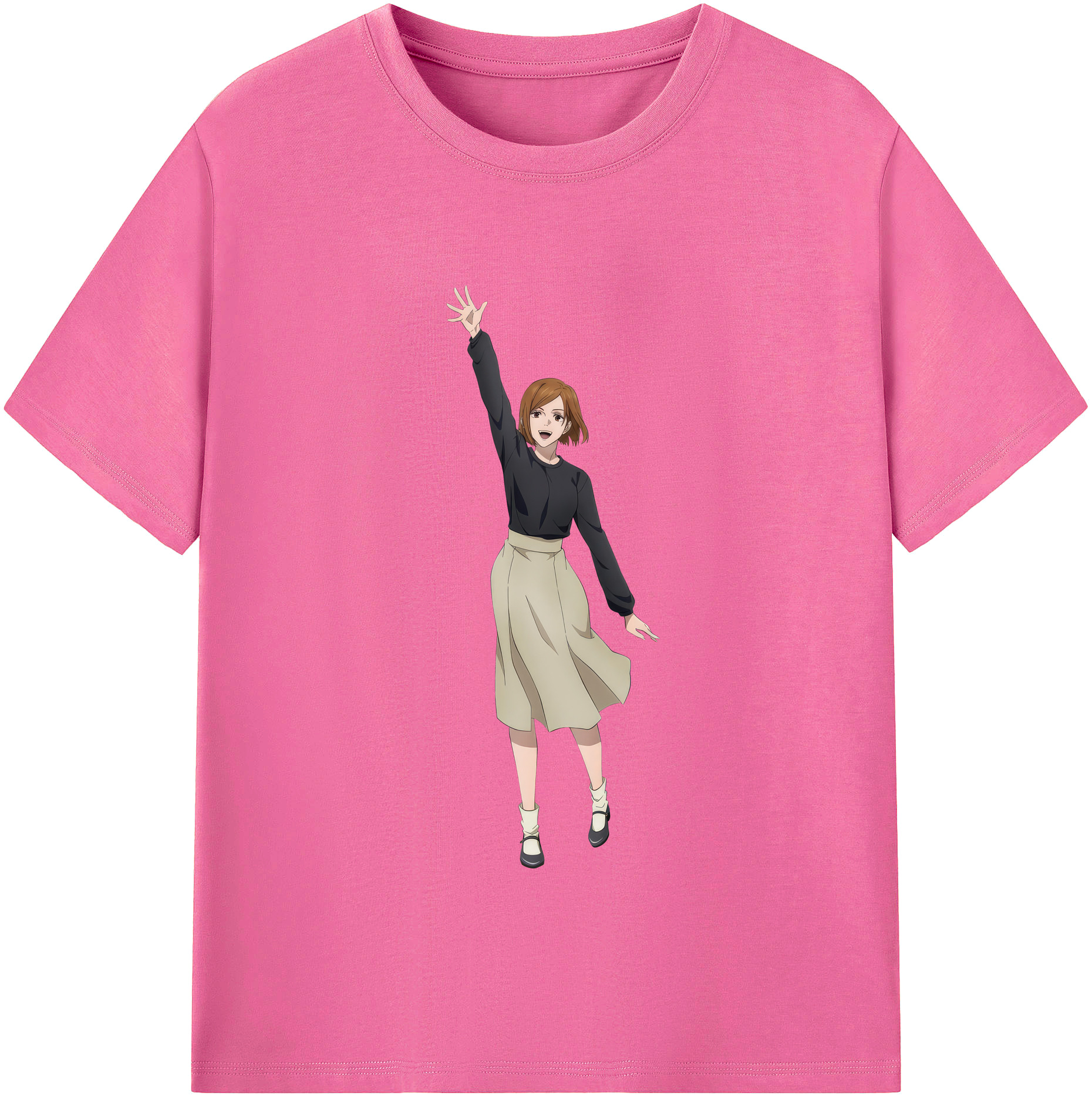 （画像用） 呪術廻戦 Jujutsu Kaisen レディースカジュアルプリントTシャツ（綿100％）